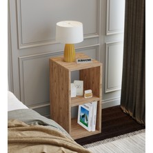 Suba Home 30 cm Mdf Modern Ahşap Komodin Çok Amaçlı Yan Sehpa Koltuk Yanı Sehpa Duvar Ünitesi Çocuk Komodin Raflık