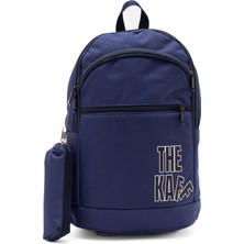 Kaff 00511-LACIVERT 4 Gözlü Kalemlikli Laptop Spor Seyahat Fonksiyonel Okul Sırt Çantası