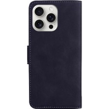 Manyi Mall - 9117 IPhone 16 Için Flip Case Pro Max Kart Yuvası Standı Tutucu Premium Pu Deri (Yurt Dışından)