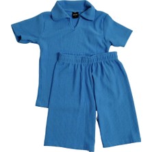 Erkek Çocuk V Yaka Şortlu Takım