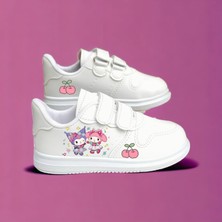 Amazoon Desing Tatlı Kuromikli Melodik Baskılı Sneaker Kız  Çocuk Spor Ayakkabı