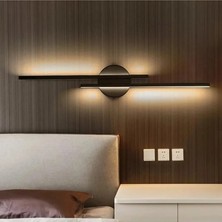 Avizen Lighting Project Modern Aplik Çift Yönlü Çubuk LED Siyah Lineer Avize Armatür