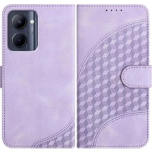 MAYS SHOP - 17423 Realme C33 Manyetik Kart Tutucu Flip Iş Geometrik Kılıf Için Flip Case (Yurt Dışından)