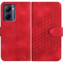 MAYS SHOP - 17423 Realme C33 Manyetik Kart Tutucu Flip Iş Geometrik Kılıf Için Flip Case (Yurt Dışından)