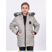 WST Sport Wear Kürk Yaka Kapüşonlu Cepli Erkek Çocuk Şişme Mont