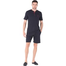 D'S Damat Erkek Lacivert 4'lü Pijama Takımı 224016