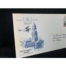 1979 Güney Afrika  Port Elizabeth Durban  Sivil Havacılık 50. Yıldönümü Ilk Gün Zarfı Fdc