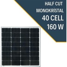 N&D Lighting 160 Watt Half Cut Monokristal Solar Güneş Enerji Paneli