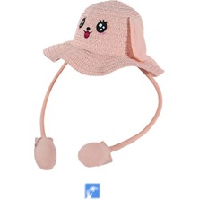 Kardelen Butik Denizli Çocuklar Için Yüksek Kalite, Sevimli, Yaz Hasır Şapka  ( 3-9 Yaş ) ( Içinde Daraltma Ipi Mevcuttur )