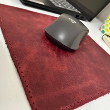 ipekbazaar Hakiki Deri Mausepad, 20*20CM Crazy Gerçek Deri Mouse Pad, 1 Adet Oyuncu Gamepad