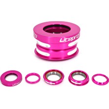 Pengfu Shop Gümüş Tarzı Litepro Katlanır Bisiklet Kulaklık Bmx 44MM Entegre Direksiyon Çatal Rulman Bisiklet Basın Kutusu Sütun Bisiklet Bardak (Yurt Dışından)