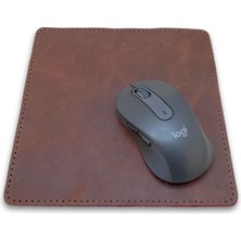 ipekbazaar Hakiki Deri Mausepad, 20*20CM Crazy Gerçek Deri Mouse Pad, 1 Adet Oyuncu Gamepad