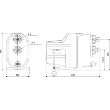 Grundfos Scala1 3-45 Sessiz Otomatik Hidrofor No Plug 4.5 Bar 5.6 M³/h