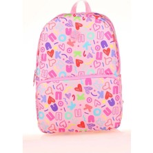 Tüftürük KAUKKO Pembe Desenli Okul Sırt Çantası 4526148512