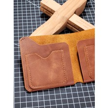 FH Leather Goods Deri El Yapımı Kartlıklı Cüzdan (Kişiye Özel Isim Yazılabilir.) (FH19)