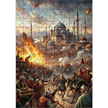 Ekart Ahşap Mdf Puzzle Yapboz Savaş Temalı Osmanlı 120 Parça 25*35 cm