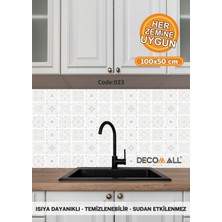Decomall 23 Code Yapışkanlı Desenli Folyo Duvar Dolap Mutfak Tezgah Arası Folyo Kaplama(50x100cm)