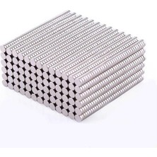 Koodmax 100 Adet 3X6MM Yuvarlak Güçlü Neodyum Mıknatıs - Neodim Magnet Çap 3mm , Kalınlık 6mm