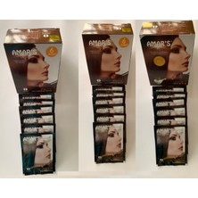 AMAR'S Kına Içeren Saç Boyası 6’lı 10G Paket Kahve Renk- 3 Kutu