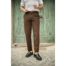 Cmz Collection Erkek Dar Kesim Likralı Slim Fit Trend Kumaş Pantolon