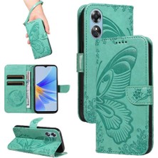 Mays Home1 Kredi Kartı Yuvası ile Oppo A17 Için Flip Case Ayrılabilir El Kayışı Yüksek (Yurt Dışından)