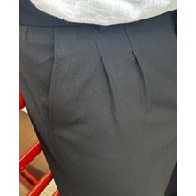 İnpool Baggy Kalıp, Yazlık-Baharlık, Esnek-Dökümlü, Pile Detaylı, Geniş Kumaş Pantolon ASP01