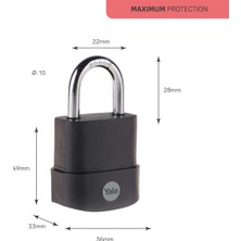 Motoguards Strong Grade 13MM Kesilmez Motosiklet Zinciri + Yale kilit