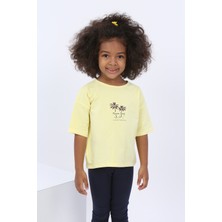 Toontoy Kids Toontoy Kız Çocuk Panama Beach Baskılı T-Shirt