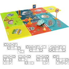 Learning Fun 18 Parça Stem Eğitici Beceri Geliştirici Mantıksal Kendin Yap Yol Inşa Oyunu Puzzle Yapboz Oyuncak