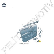 Pelit Otomotiv Tiguan Sağ Ön ve Arka Cam Düğme Çerçevesi 5NA867255