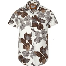 Maruf Shop Erkek Büyük Beden 118-191 Kilo Arası Için Uygun Kısa Kollu Cepsiz Viscon Gömlek