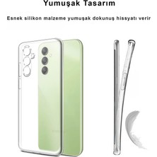 CepStok Samsung Galaxy A24 Kılıf Şeffaf Kamera Korumalı Yumuşak Silikon