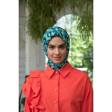 İpekhan Yaz Işıltısı Koleksiyonu Soft Eşarp Yeşil Mavi 1185-12