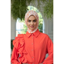 İpekhan Yaz Işıltısı Koleksiyonu Soft Eşarp Somon Turuncu 1187-07