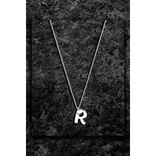 Roxx The Jewellry 925 Ayar Gümüş Kalpli R Harf Kadın Kolye