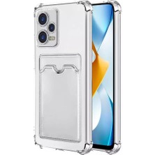 Case World Xiaomi Redmi Note 12 Pro Plus Kamera Korumalı Kartlıklı Darbe Emici Özellikli Şeffaf Silikon Kılıf