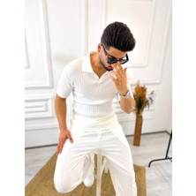 Elku Moda Tişört Nefes Alabilen Terletmez Yumuşak Dokulu T-Shirt Polo Yaka Slim Fit Tshirt