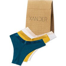 Uwxander 3'lü Kadın Pamuklu Brazilian Külot Xpack 4