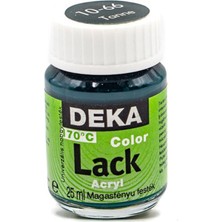 Deka Colorlack Fırınlanabilen Seramik Cam Porselen Boyası 25 ml Tanne