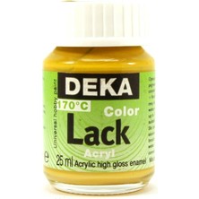 Deka Colorlack Fırınlanabilen Seramik Cam Porselen Boyası 25 ml Ocker