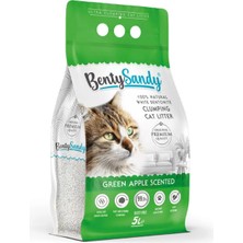 BentySandy Green Apple Yeşil Elma Kokulu Topaklanan Kedi Kumu 5 Lt