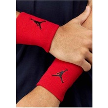 Nike Jordan Jumpman Wristbands 2 Pk Gym Unisex El Bilekliği J.KN.01.605.OS-KIRMIZI