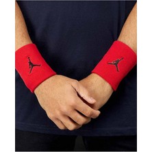 Nike Jordan Jumpman Wristbands 2 Pk Gym Unisex El Bilekliği J.KN.01.605.OS-KIRMIZI