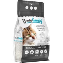 BentySandy Natural Doğal Kokusuz Topaklanan Kedi Kumu 20 Lt