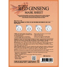 Baroness Red Gınseng Mask Sheet Kırmızı Gınseng Kağıt Maske (5 Adet)