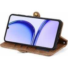 Mays Home1 Realme Not 50 Için Flip Case Basit Iş Darbeye Kapak Kapak Cüzdan (Yurt Dışından)