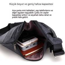 Jifu Hırsızlığa Karşı Kişisel Çanta Göğüs Çantası Erkek Yeni Saklama Çantası Omuzdan Askili Çanta Crossbody Çanta Seyahat Küçük Sırt Çantası (Yurt Dışından)