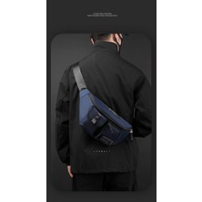 Jifu Crossbody Çanta, Erkek Göğüs Çantası, Şık Omuz Çantası, Cep Telefonu Omuz Çantası, Gündelik Sırt Çantası, Spor Bel Çantası (Yurt Dışından)