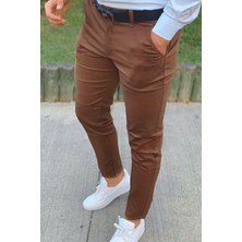 Yakamel Erkek Slim Fit Likralı Yeni Sezon Kumaş Pantolon