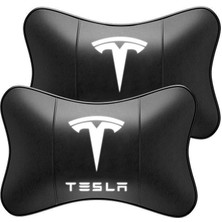 Mundo Venta Tesla Logolu Siyah Oto Boyun Yastığı (Yurt Dışından)